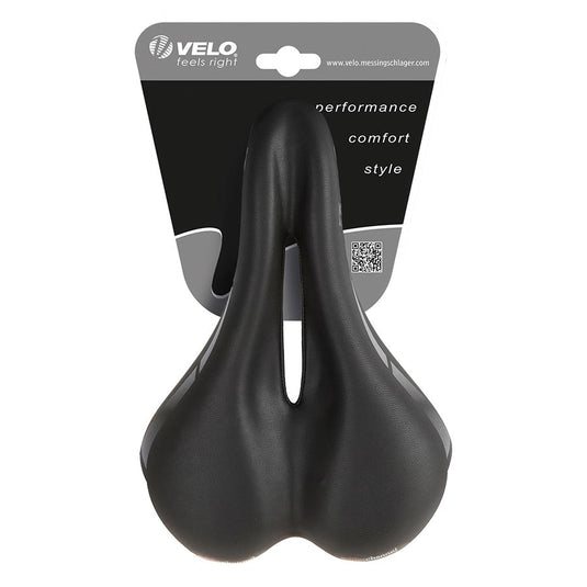 Velo WC Touring Saddle 250 x 168mm, 318g, Black