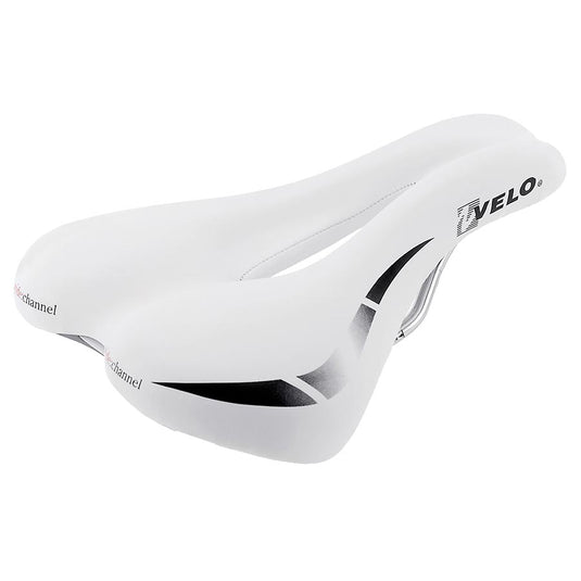 Velo WC Touring Saddle 250 x 168mm, 318g, White