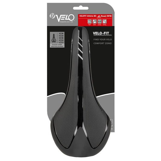 Velo Fit Athlete BC Saddle 286 x 134mm, 244g
