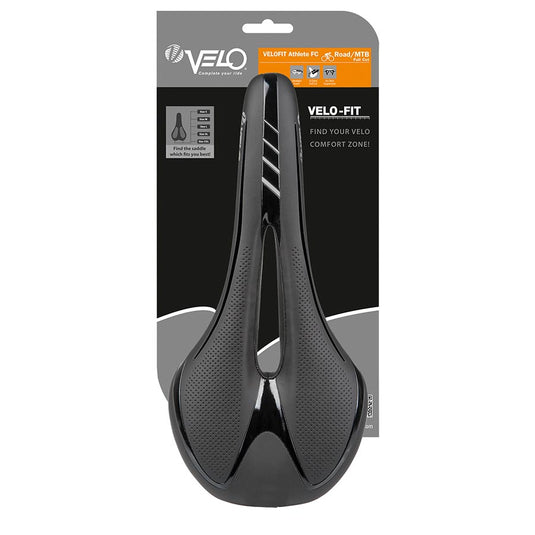 Velo Fit Athlete FC Saddle 286 x 134mm, 248g, Black