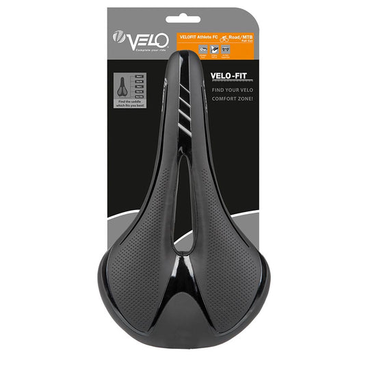 Velo Fit Athlete FC Saddle 277 x 163mm, 335g, Black