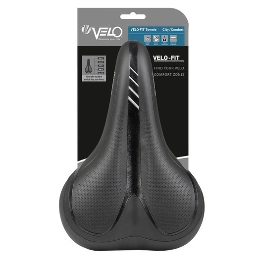 Velo Fit B-Town Saddle 268 x 199mm, 623g, Black