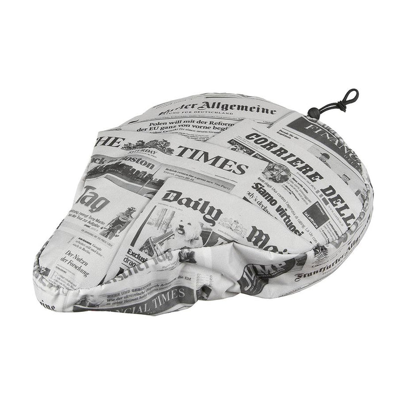 Load image into Gallery viewer, M-Wave Fun Print Seat Cover 230 x 250mm, White, Newspaper
