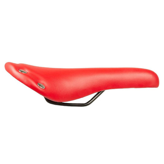 Ventura Rivets Saddle 278 x 150mm, Unisex, 297g, Red