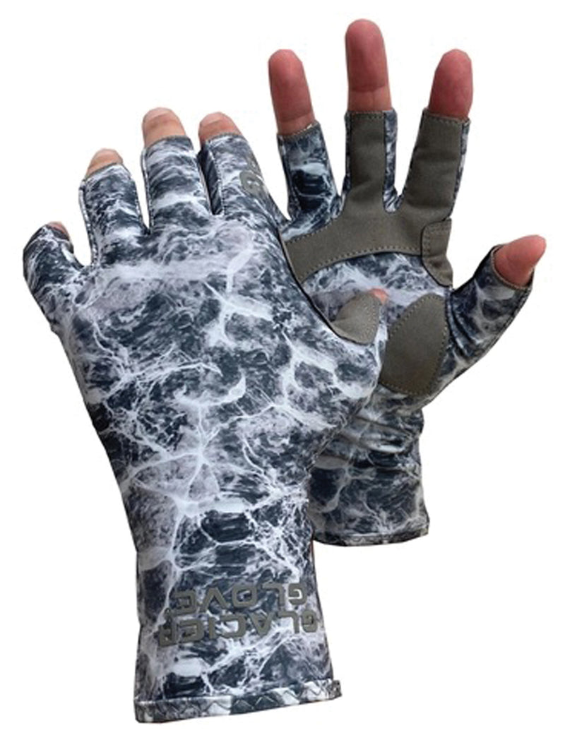 Load image into Gallery viewer, Glacier Glove Islamorada Sun Glove in Gray Camo - Lightweight and Protective
