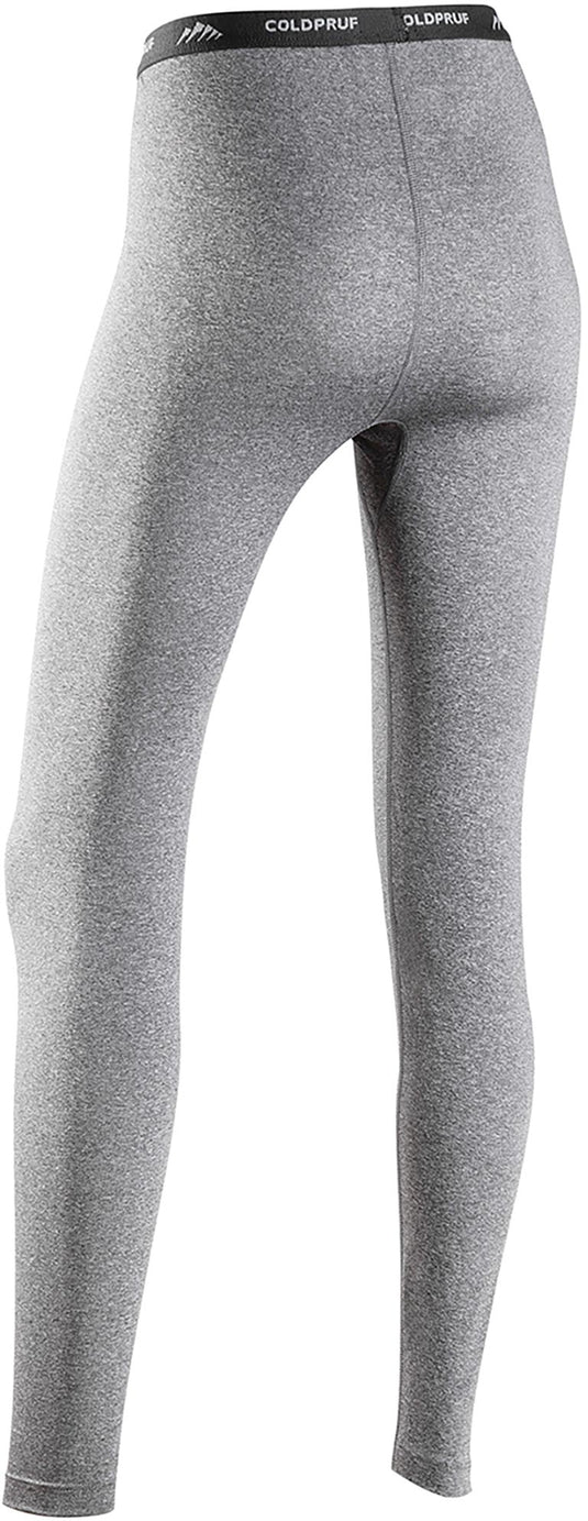 Coldpruf Premium Performance Women's Base Layer Pants - Heather Gray, Medium