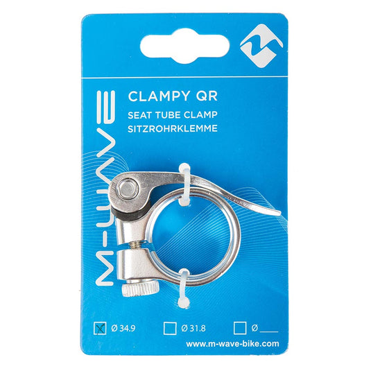 M-Wave Clampy QR Seat Clamp Silver, 34.9mm