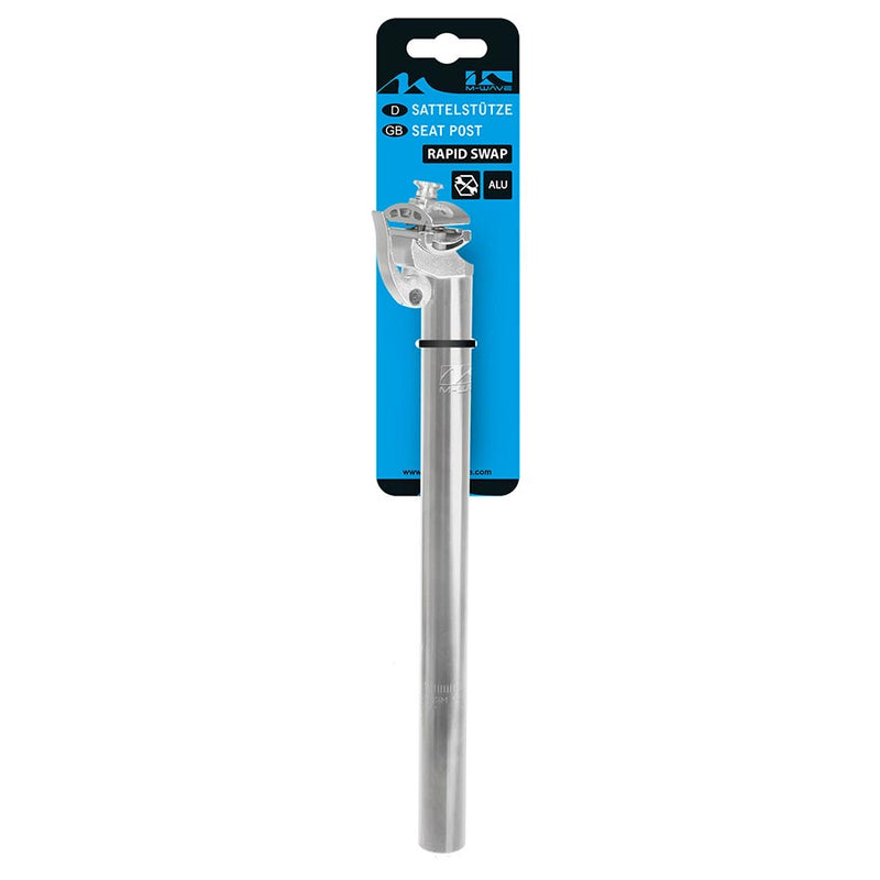 Load image into Gallery viewer, M-Wave Rapid Swap Seatpost 27.2mm, 350mm, Silver
