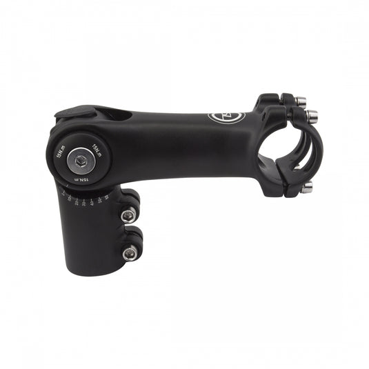 Sunlite 0-60 Deg Adjustable Top Mount Stem Adjustable 25.4 or 31.8mm 90mm Black