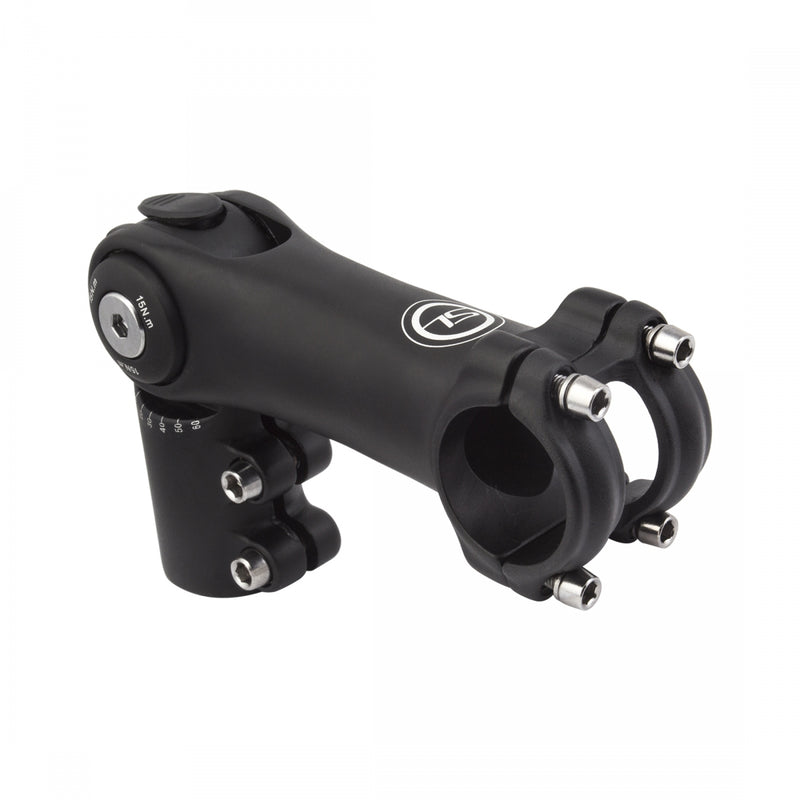 Load image into Gallery viewer, Sunlite 0-60 Deg Adjustable Top Mount Stem Adjustable 25.4 or 31.8mm 90mm Black
