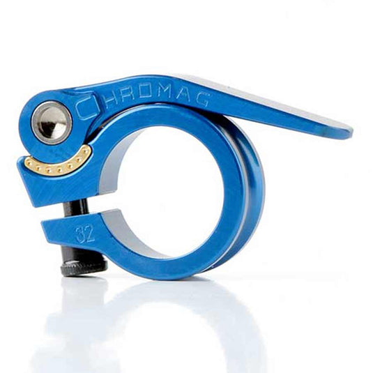 Chromag Seatpost clamp with QR, 35mm, Blue