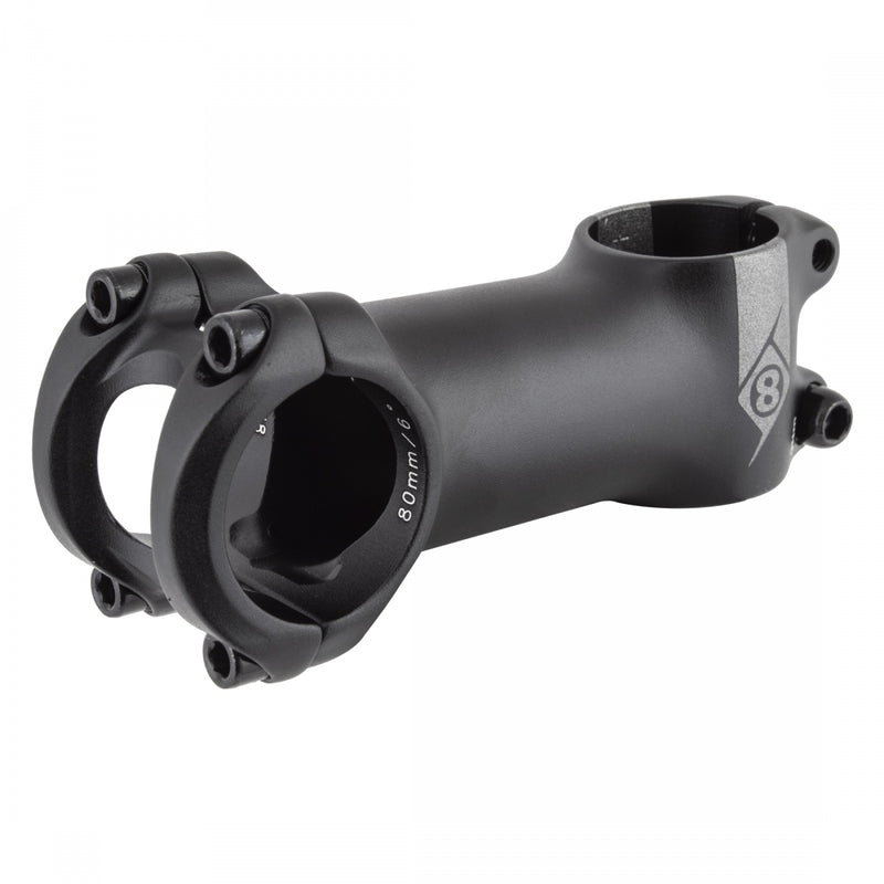 Load image into Gallery viewer, Origin8 Pro Fit Stem 31.8mm 80mm +/-6 Degree Black Aluminum Road / Mountain

