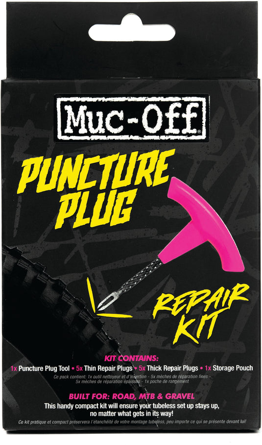Muc-Off Puncture Flat Plug Tubeless Tire Repair Kit Bacon Strips Bike Bicycle