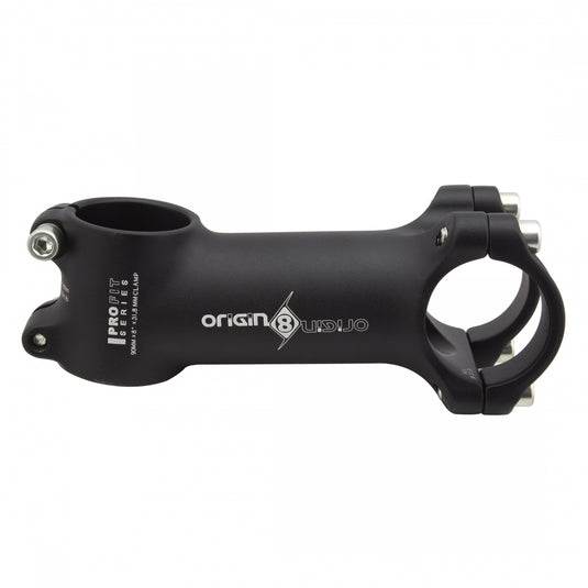 Origin8 Pro Fit Alloy Ergo Stem Road/MTB 31.8 mm 90 mm +/- 8Â° Black