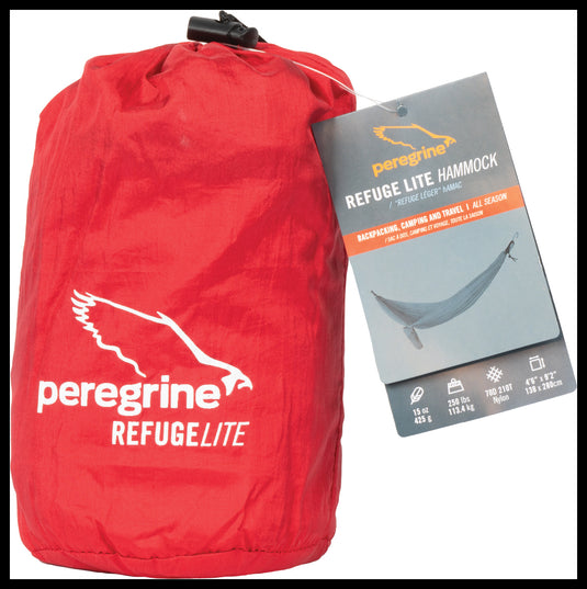 Peregrine Refuge Lite Hammock in Ruby Red - Lightweight and Durable Hammock for Outdoor Adventures