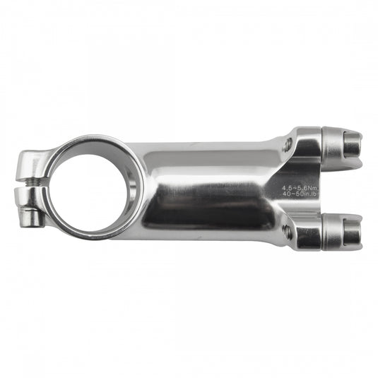 Origin8 Pro Fit Alloy Ergo Stem Road/MTB 25.4 mm 80 mm +/- 17Â° Silver