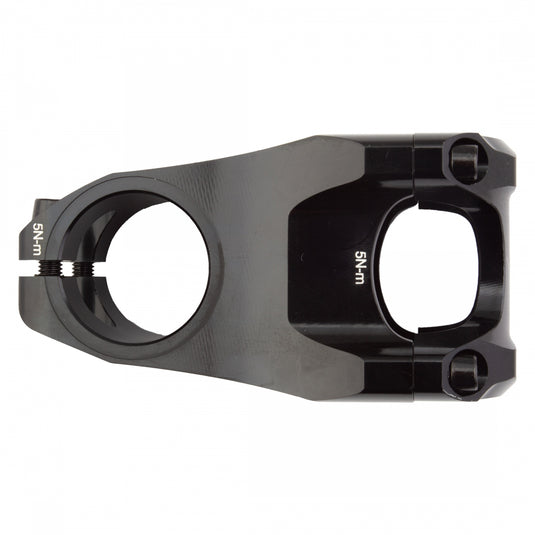Origin8 Flux Stem 31.8mm 55mm 0 Deg Black MTB 4-bolt Front Loading Faceplate