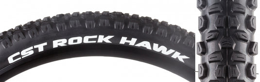 Pack of 2 Cst Premium Rock Hawk 27.5x2.25 Wire TPI 65 Black/Bsk Mountain Bike