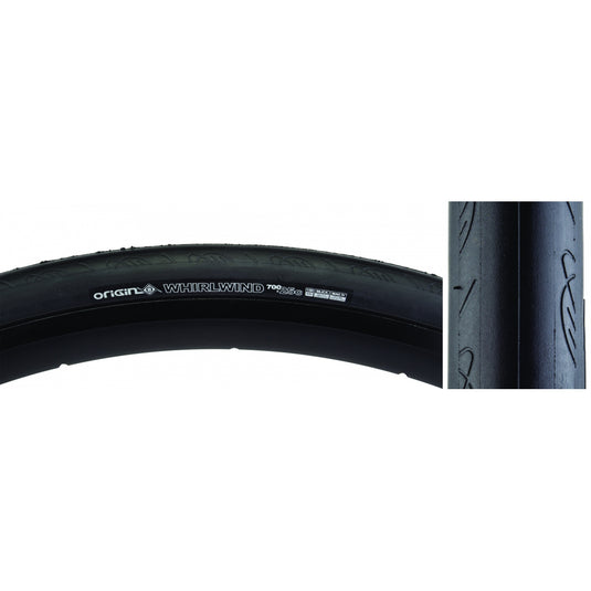 2 Pack Origin8 Whirlwind Tire Folding Kevlar Belted 120TPI Black 700 x 25