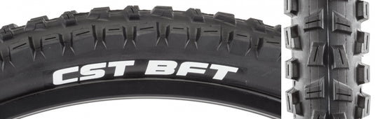 Pack of 2 Cst Premium BFT 27.5x2.4 Clincher Wire TPI 65 Black/Bsk Reflective
