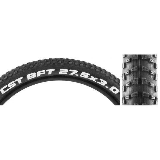 Pack of 2 CST BFT Plus Tire - 27.5 x 3, Clincher, Wire, Black