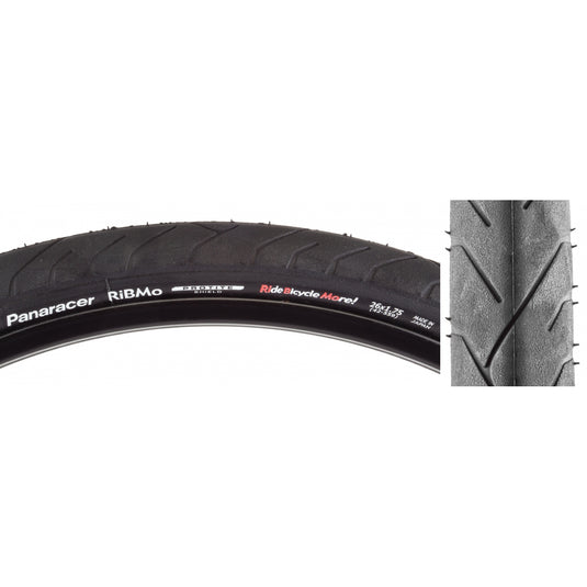 Pack of 2 Panaracer Ribmo 26x1.75 Clincher Fold TPI 75 Black/Black Reflective