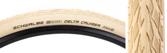 Schwalbe Delta Cruiser Active Twin 700x35 Wire TPI 80 Cr/Crm Puncture-Resistant Touring Bicycle Tire