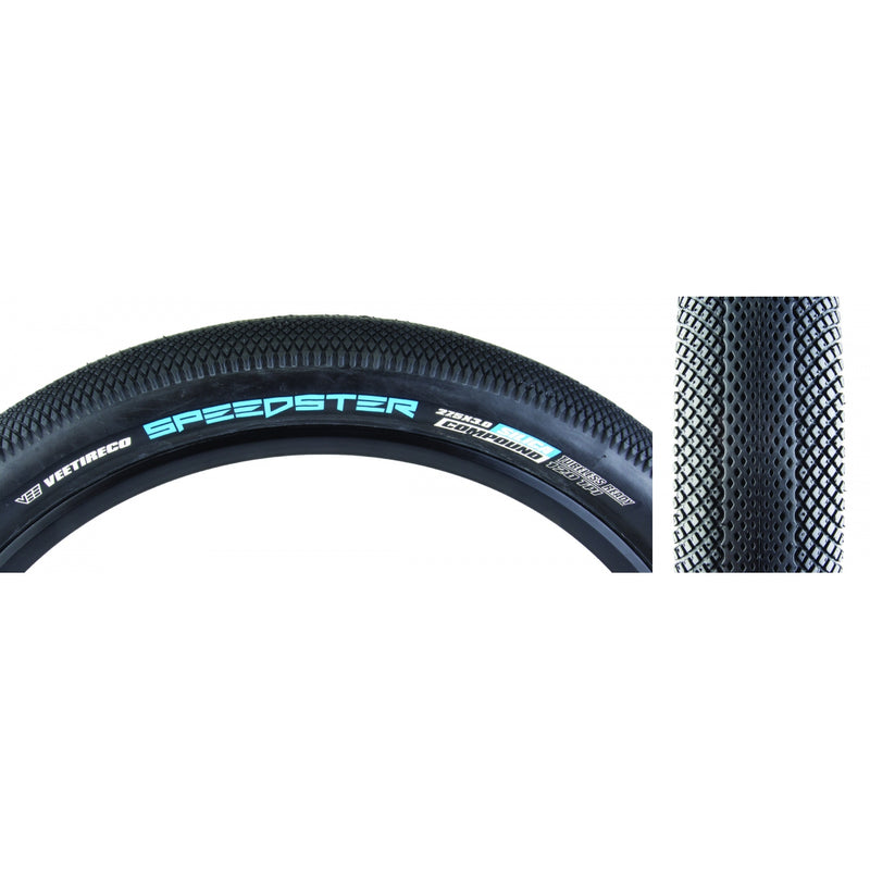 Load image into Gallery viewer, Pack of 2 Vee Tire &amp; Rubber Speedster 27.5x3.0 Clincher Fold TPI 35 Black/Black
