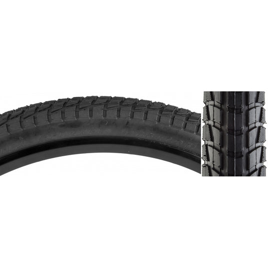 Pack of 2 Sunlite Komfort 27.5 x 1.95 Clincher Wire 60 Black/Bsk Reflective