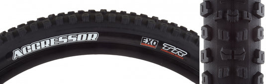 Pack of 2 Maxxis Aggressor DC/EXO/TR 26x2.3 Tubeless TPI 60 Black/Black