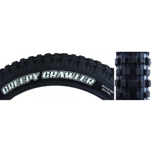 Pack of 2 Maxxis Creepy Crawler Tire Single Compound Super Tacky 50PSI 20x2.5
