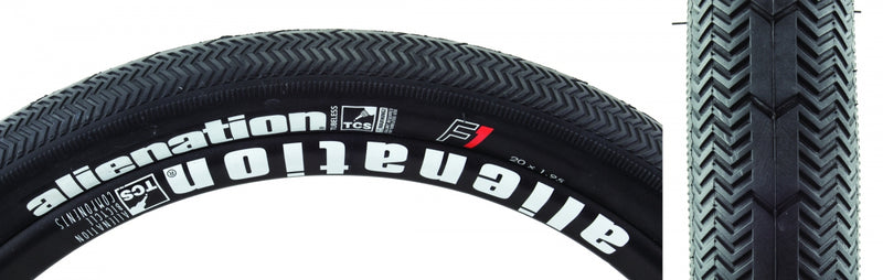 Load image into Gallery viewer, Alienation TCS F1 Tire Tubeless Folding Dual Compound Black 120TPI 20x1.95

