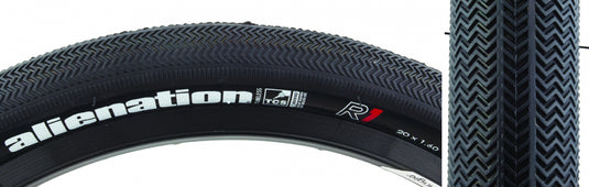 Alienation TCS R1 Tire Tubeless Folding Dual Compound Black 120TPI 20x1.6