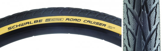 Pack of 2 Schwalbe Road Cruiser Active Twin KGuard 700x35 Wire TPI 70 Bk/Gum