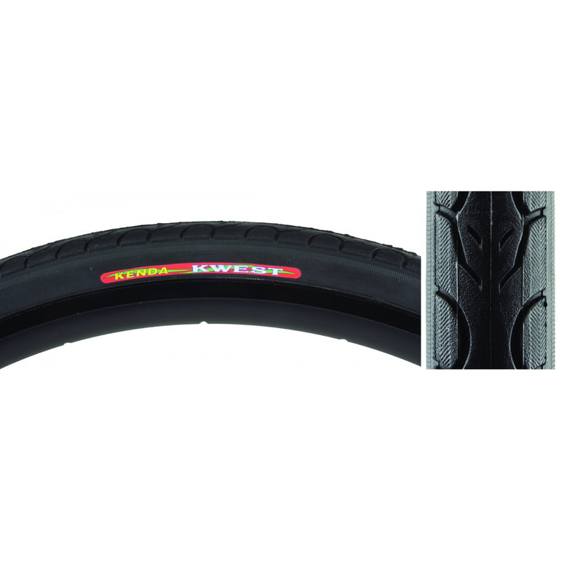 Load image into Gallery viewer, Pack of 2 Kenda Kwest 700x32 Clincher Wire TPI 85 Black/Bsk Reflective Road Tire
