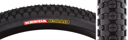 Pack of 2 Kenda KRad Tire 24 x 1.95 Clincher Wire Black Reflective BMX