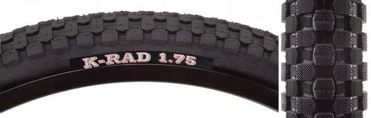 Pack of 2 Kenda KRad Sport 20x1.75 Clincher Wire TPI 65 Blk/Bsk Reflective BMX