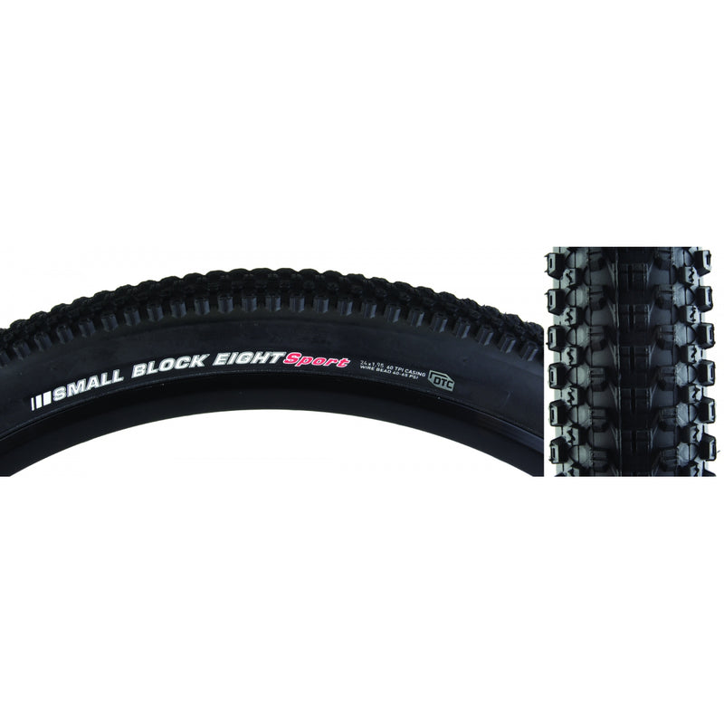 Load image into Gallery viewer, Pack of 2 Kenda Small Block 8 Sport 24x1.95 Clincher Wire TPI 65 Black/Bsk
