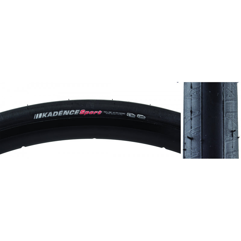 Load image into Gallery viewer, Kenda-Kadence-Sport-700c-28-mm-Wire-TIRE1886-Wire-Bead-Tires
