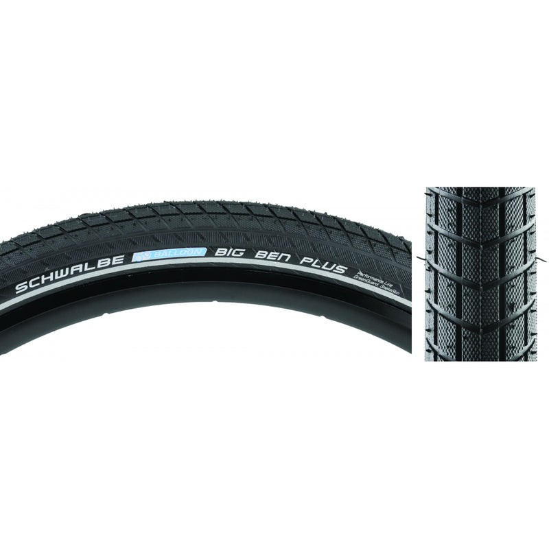 Load image into Gallery viewer, Pack of 2 Schwalbe Big Ben Plus Perf SS GG 26x2.15 Wire TPI 50 Bk/Bsk/Ref
