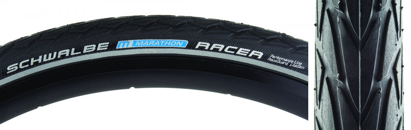 Load image into Gallery viewer, Schwalbe-Marathon-Racer-Performance-Lite-RaceGuard-700c-30-mm-Wire-TIRE1952-Wire-Bead-Tires
