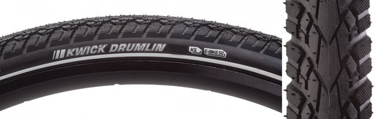 Pack of 2 Kenda Kwick Drumlin Sport KS 27.5x2.2 Clincher Wire TPI 80 Black/Black