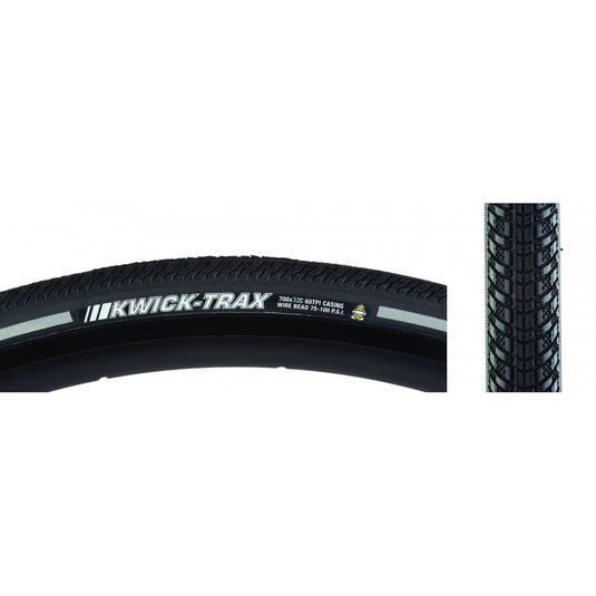 Pack of 2 Kenda Kwick Trax 700x32 Clincher Wire TPI 85 Black/Bsk Reflective