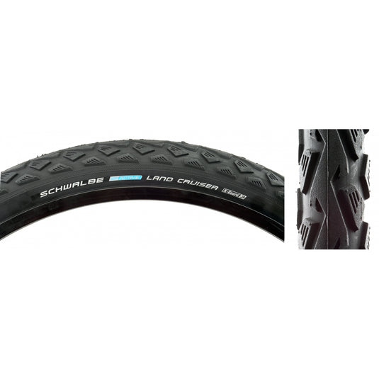 Pack of 2 Schwalbe Land Cruiser Active Twin KGuard 26x1.75 Wire TPI 70 Bk/Bsk