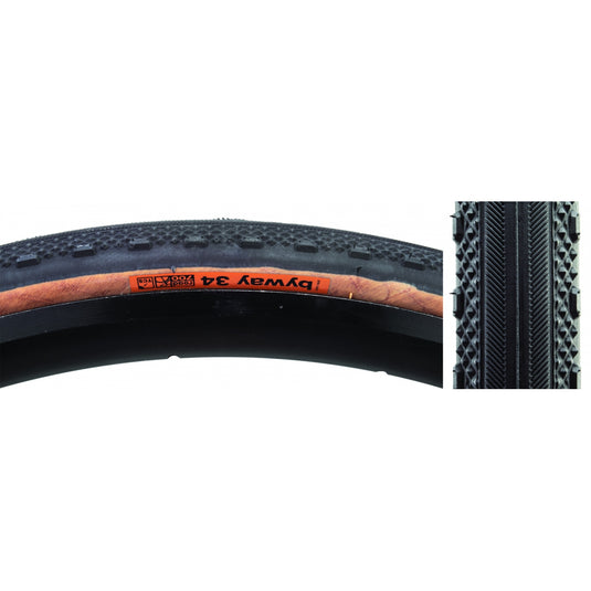 Pack of 2 WTB Byway Tire TCS Tubeless Dual Compound DNA Black/Tan 700 x 34