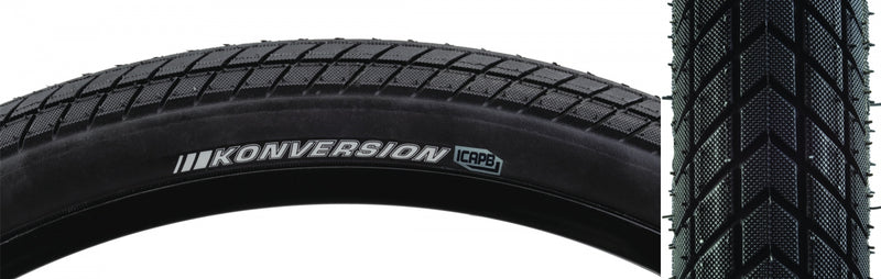 Load image into Gallery viewer, Pack of 2 Kenda Konversion Elite 24x1.75 Clincher Fold TPI 100 Black/Black
