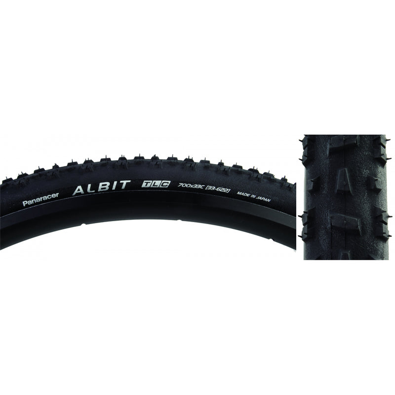 Load image into Gallery viewer, 2 Pack Panaracer Albit CX Tire Tubeless Folding ZSG Compound Black 700 x 33
