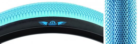 Pack of 2 SE Bikes Speedster 27.5x3.0 Clincher Wire TPI LBu/Blk Reflective BMX