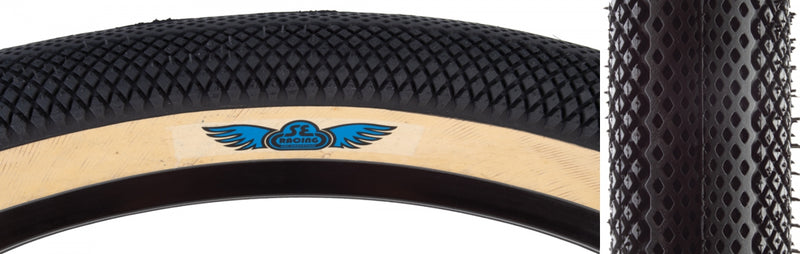 Load image into Gallery viewer, Pack of 2 SE Bikes Speedster 29x2.8 Clincher Wire TPI Black/Tan Reflective BMX
