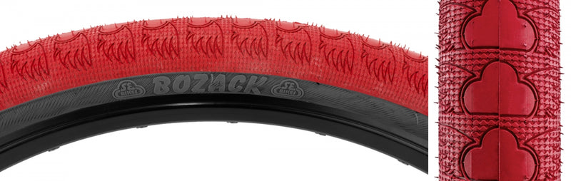 Load image into Gallery viewer, Pack of 2 SE Bikes Bozack 24 x 2.4 Clincher Clincher Wire TPI27 Rd/Black BMX
